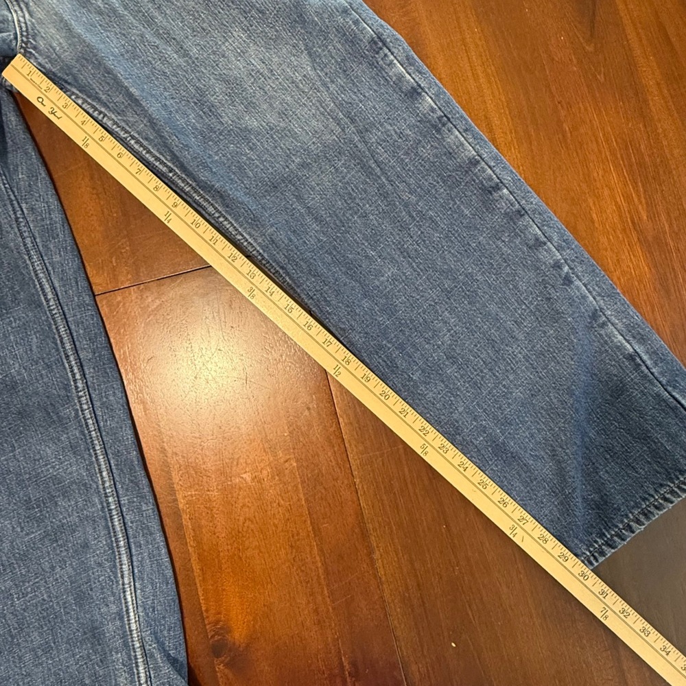 Levis 559 Mens Relaxed Straight Leg Flannel Lined Jeans Size 36 Measures 34x30 - Picture 11 of 11